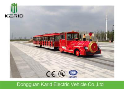 China Zero Emission Amusement Park Electric Trains 42 Passengers 13.5KW Rated Power Motor for sale