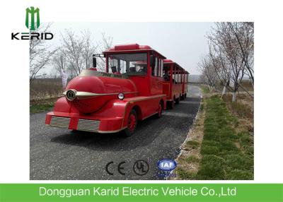 China Diesel Power 42 Seats Small Trackless Train For Amusement Park Low Emission for sale