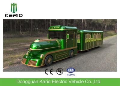 China 42 Person Electric Trackless Train With DC Motor For Amusements Park Playground for sale