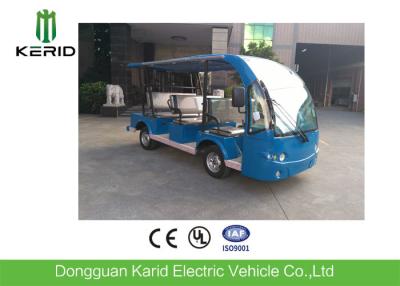 China Blue 48V 9 Passengers Electric Tourist Bus For Hotel / Club / Resort for sale