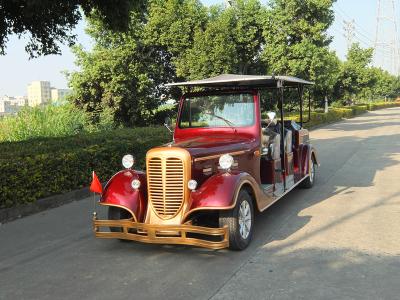 China Real Estate usou carrinhos de golfe reais vermelhos do passageiro dos assentos do carrinho 11 dos carros bondes do vintage à venda