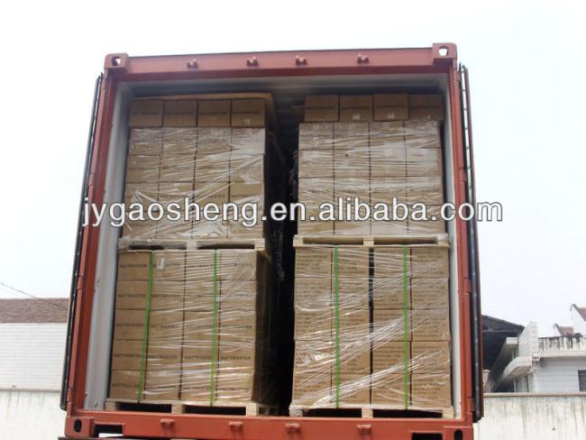 Steel cable being loaded for shipment
