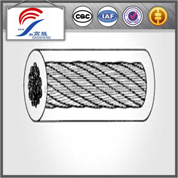 PVC coated wire rope in various colors