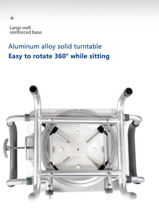 Portable Folding Height Adjustable Shower Stool Bathroom Safety Equipment for The Elderly