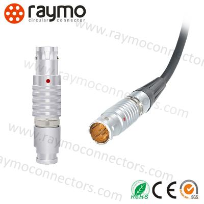 China Metal Push Pull Cable Connectors FGG 4 Contacts EMC Shielded LEMO FGG0B304 for sale