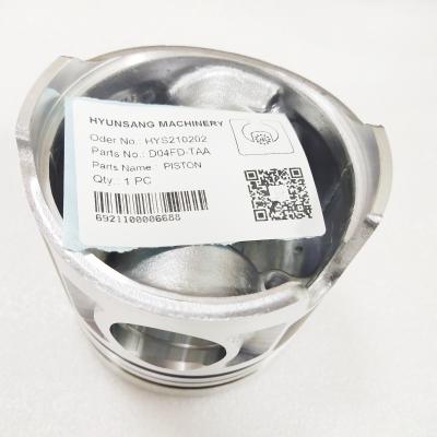 China Hydraulic Pump Spare Parts Piston XJAF-02487 For Mitsubishi D04FD-TAA Engine Hyundai 35DS-7 for sale