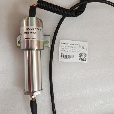 China XKAL-00016 11N6-66090 24V Shut Off Solenoid Assy For Hyundai Excavator R210LC-7H for sale
