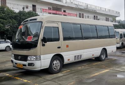 China Gasoline 23 Seater Coach Tour Bus Toyota Coaster 20 Seater for sale