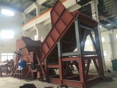 China Automatic Steel Shredder Line Machine / Scrap Metal Crusher Low Noise for sale