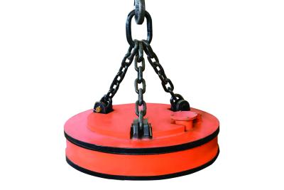 China 3.2kw Industrial Circular Crane Electromagnet For Lifting Steel Scraps for sale