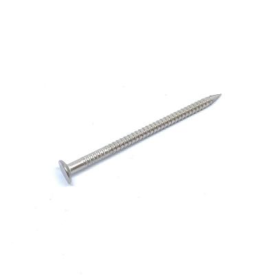 China 60x3.15MM Stainless Steel Ring Shank Nails Annular Groove Shank Wood Nails for sale