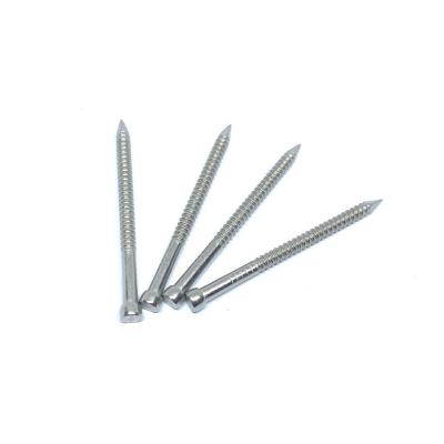 China 50 X 2.8mm Annular Ring Shank Stainless Steel Lost Head Nails For Timbers for sale