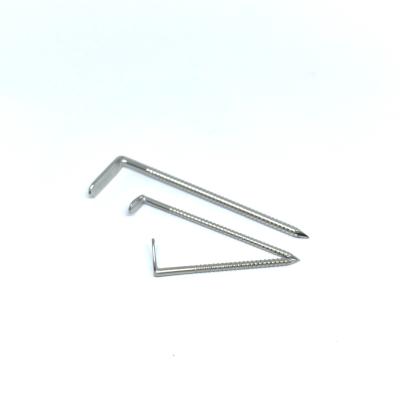China Right Angle Head Stainless Steel Nails With Annular Ring Shank for sale