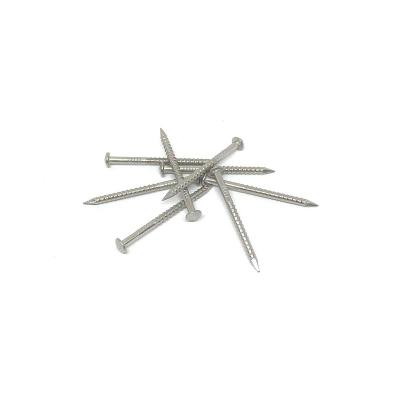 China 30X2.0MM Rose Head Annular Ring Shank Nails Stainless Steel 316 for sale