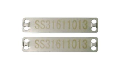 China Metal Cable Tag Plate Markers Weather Proof Permanent For Harsh Environments for sale