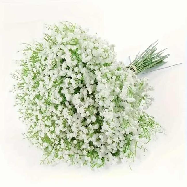 SuperZ Baby Breath Realistic Artificial Flowers Gypsophila Bouquets with Wedding Party Garden Decoration Home Decor for Easter