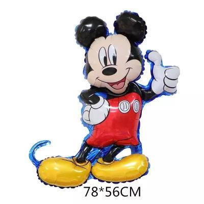 China 18 inch Solid color Minnie head balloon birthday party decoration arrangement cartoon Mickey Mouse foil balloon for sale