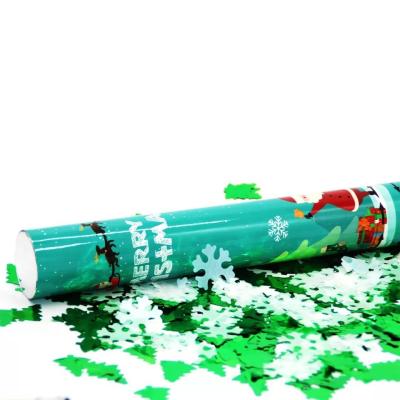 China Wholesale Christmas Biodegradable Confetti Poppers Wedding Compressed Supplies Mini Cylinder Air Party Popper for sale