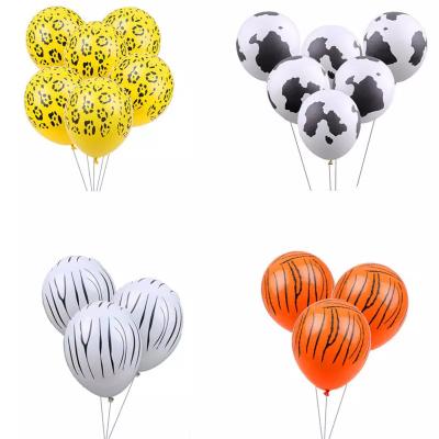 China 12 Inch 2.8 Gram Thick Five Face Cow Print Latex Balloon for Party for sale