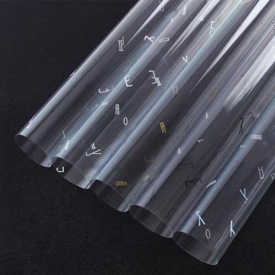 China Waterproof Transparent Flower Wrapping Paper Printed 6m Wrapping Paper for sale