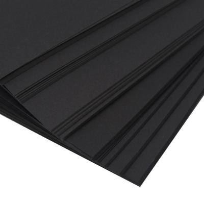 China Wood Pulp 120GSM Coloured Paper Sheets Roll Black Cardboard 50cmx70cm for sale