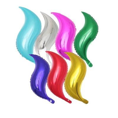 China Holiday Party S Shaped Party Foil Balloon Multicolored 24 Inch Foil Balloons for sale