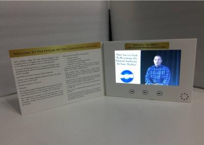 China Tarjeta de publicidad video del negocio del LCD de la tarjeta del folleto de la pantalla del tft de la fuente 7inch de China para la industria de consulta en venta