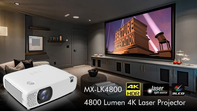 4800 Lumen Home Cinema Projector showing high-quality 4K image projection