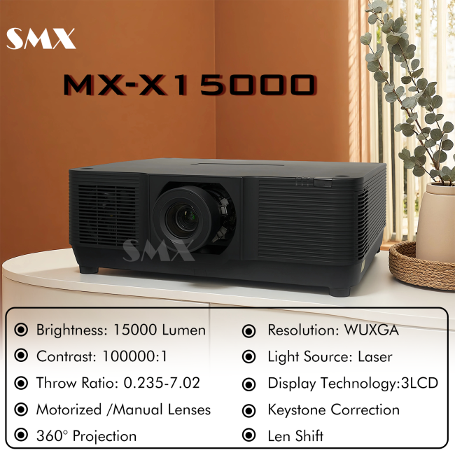 MX-X15000U Projector front view