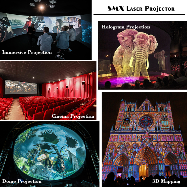 Projection mapping application examples