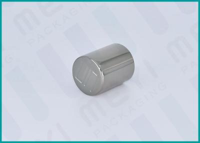 China Grey Aluminum Perfume Pump Bottle Cap / Sealed Bottle Caps With Customized Logo for sale