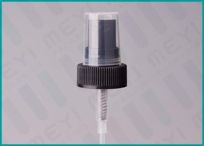 China Black 28/400 Fine Mist Finger Pump Sprayer Screw Type Closure With Clear Dustcap for sale
