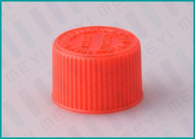 China 20/410 de fechamento com nervuras plástico dos tampões resistentes vermelhos da criança do centro de detecção e de controlo da parte superior do parafuso à venda