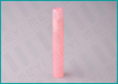 China 8ml Frosted Pink Plastic Perfume Bottle Packaging Travel Useful With Sprayer for sale