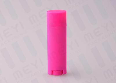 China PP Pink Smooth Clear Lip Balm Tubes /  Refill Chapstick Tube For Cosmetics for sale