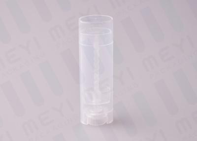 China Transparent Oval Lip Balm Tubes , 4.5g Cute Mini Eco Tube Lip Balm Packaging  for sale