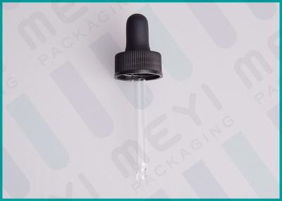 China Monprene Bulb Dropper For Glass Dropper Bottles , Black Essential Oil Dropper  for sale