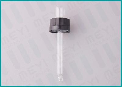 China 20/400 Child Resistant Glass Pipette Dropper With TPE Monprene Clear Bulb for sale