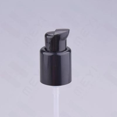 China 20/410 Outer Spring Treatment Pump Black Plastic Pump For Cream With Clip for sale
