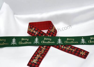 China Personalized SGS Polyester Christmas Satin Ribbon Washable for sale