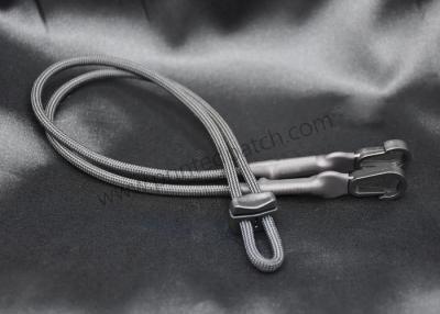 China Grey Matte OEM Metal Buckle Elastic Drawstring Cord For Sweatpants for sale