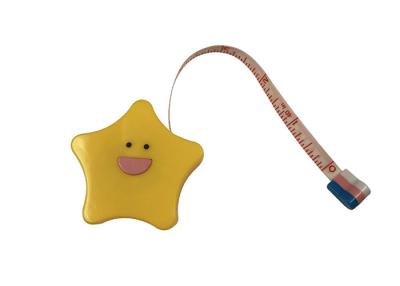 China Plastic Tailor Soft Tape Measure For Body Cute Star 14mm Thick Advertising Gift for sale