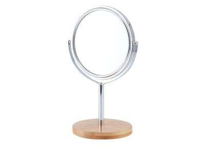 China UV Printing Round Makeup Mirror Rotatable Two Sided Mirror Glass Laser Engraving for sale