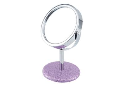 China PU Leather Cosmetic Table Mirror Small Cute Compact Mirror Debossing Logo for sale