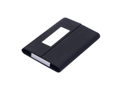 China Magnetic PU Leather Name Card Holder Digital Printing Magnetic Card Case for sale