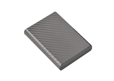 China Carbon Fibre Metal Leather Credit Card Wallet Holder Rectangle Souvenir Gift for sale