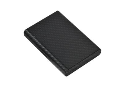 China Carbon Fibre Credit Card Organizer Wallet RFID Blocking Leather Aluminum for sale