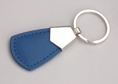 中国 Red Color PU Leather Key Chains Blue Personalized Custom Printing Logo 販売のため