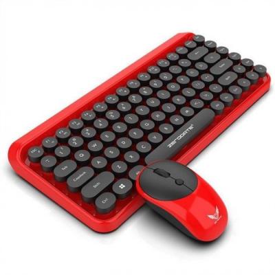 China Teclado de máquina de escrever combinado de Mini Portable 84-Key do teclado sem fio e rato 3D compatíveis com a tabuleta do PC de Android Windows à venda