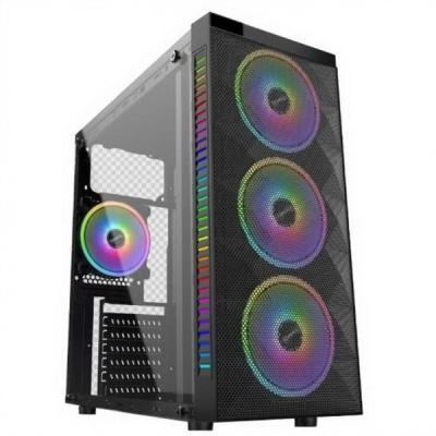 China All Glass M-ATX Computer Cabinet RGB Anti Dust for Gaming Computer for sale